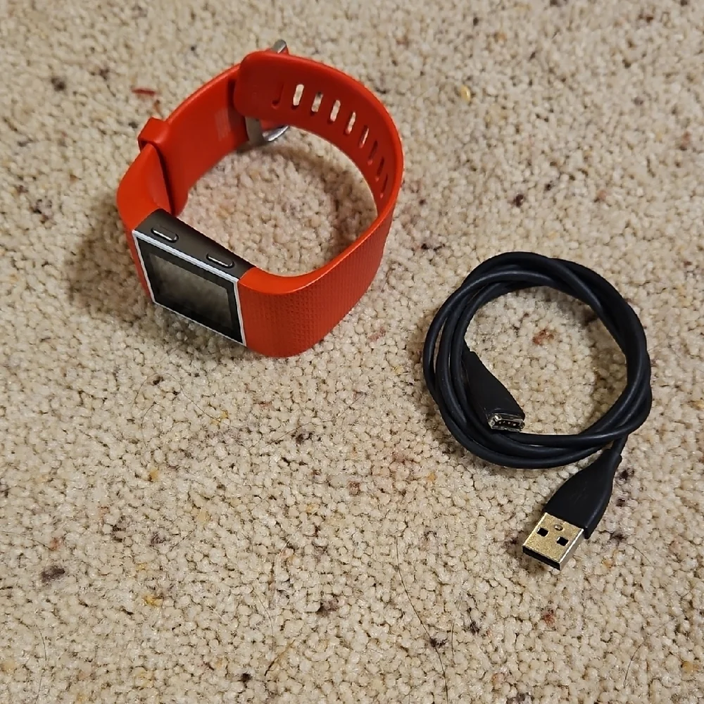Smart Fitness Tracker with Heart Rate Monitor - Red